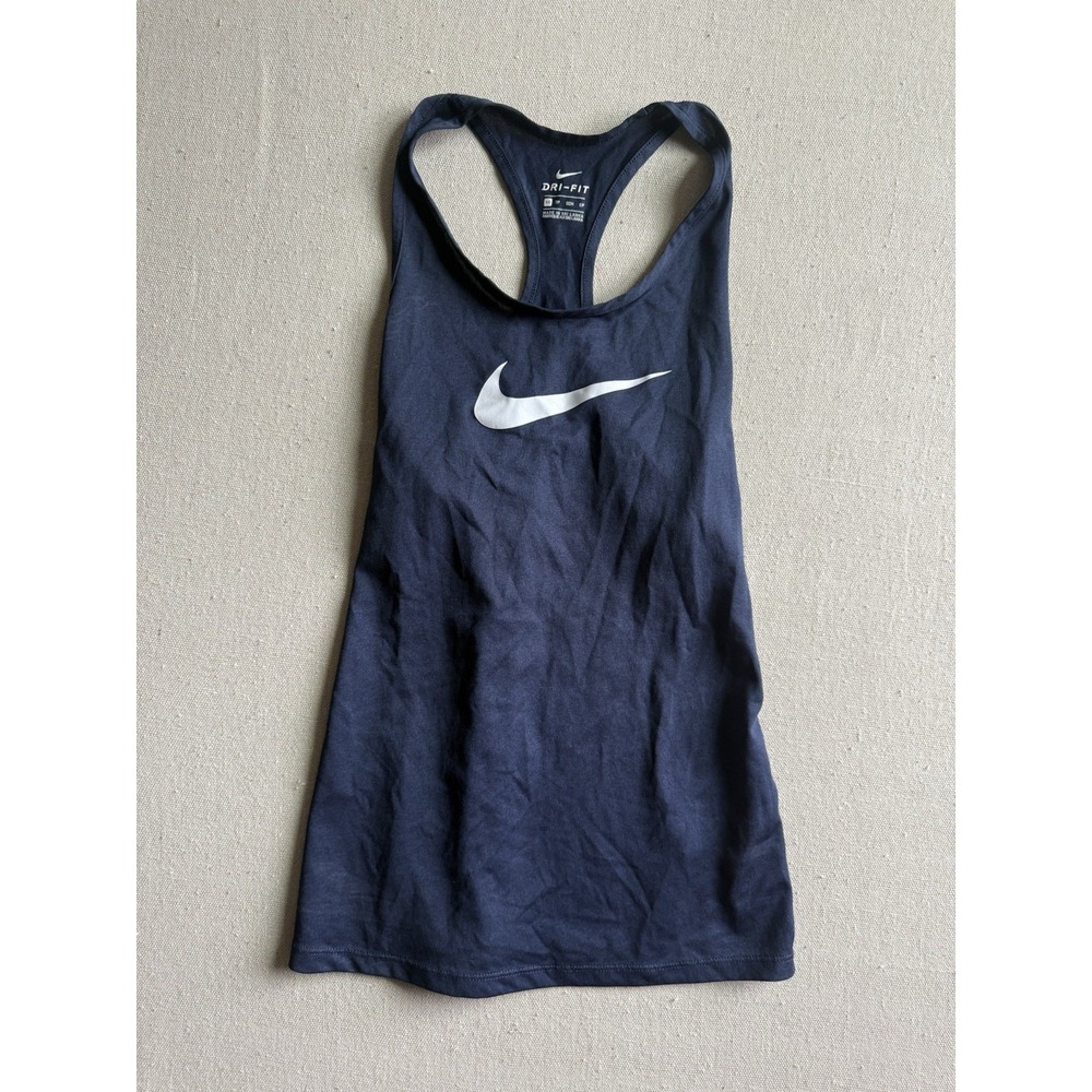 Women's Nike Dri-Fit Navy Blue Tank Top XS